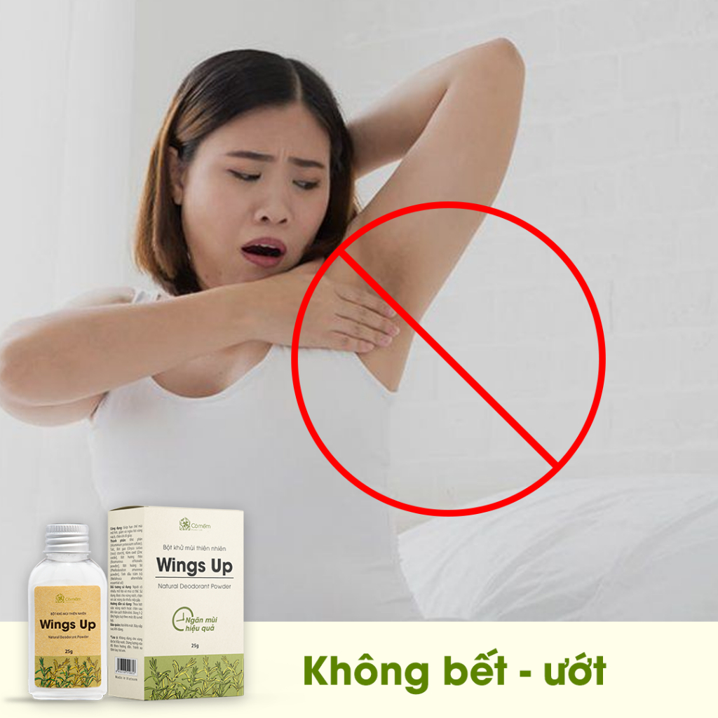 Ảnh Combo 2 Bột Khử Mùi Wings Up Khử Mùi Hôi Chân Hôi Nách Giảm Tiết Mồ Hôi Hôi Cỏ Mềm 25g 4