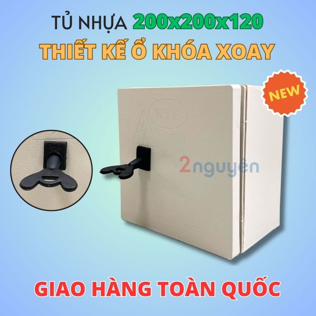 [GIÁ TỐT] Tủ điện tủ nhựa ABS KBX-200x200x120