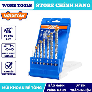 WADFOW Bộ 8 Mũi khoan bê tông đuôi gài WMJ6B08 ( Chính hãng Wadfow)