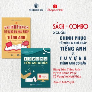Sách - Combo 2 Cuốn: Chinh Phục Từ Vựng Và Ngữ Pháp Tiếng Anh + Từ Vựng Tiếng Anh Cơ Bản - SBOOKS