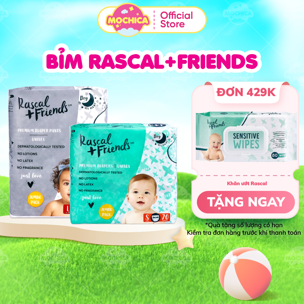 [HCM] Tã/bỉm dán/quần Rascal + Friends size M58/L52/XL46/XXL40 - Hàng ...