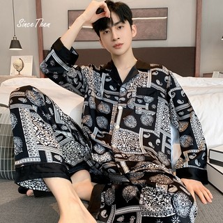 Đồ ngủ nam lụa dài Apus, pyjama nam mặc nhà cao cấp (kèm ảnh thật) - SinceThen