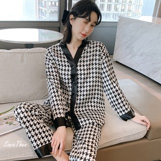 Bộ đồ ngủ đôi dài tay caro muối tiêu, bộ đồ ngủ đôi cho vợ chồng mới cưới (có ảnh thật kèm theo) - Sincethen