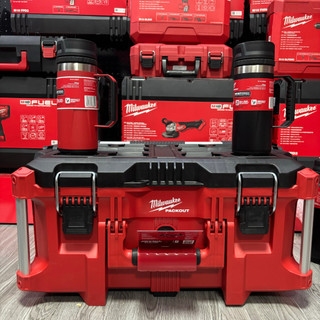 Bình giữ nhiệt 532ml Milwaukee 48-22-8394 inox chuẩn 2 lớp giữ nhiệt, chống va đập gắn được Packout