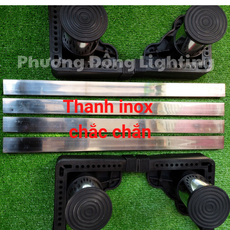 Chân đế - chân kệ tủ lạnh, máy giặt cỡ lớn 55cm - 68cm chân INOX [BẢO HÀNH 24 THÁNG]