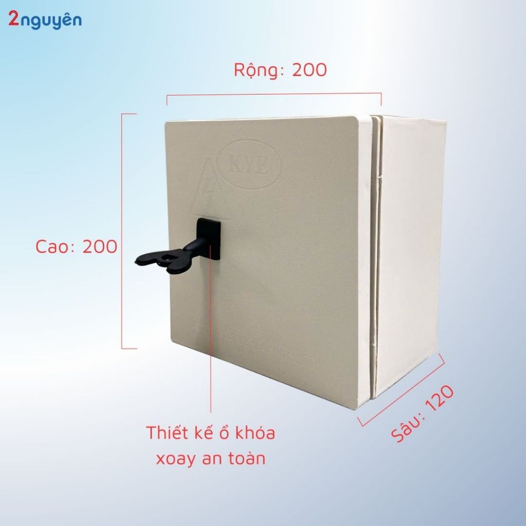 [GIÁ TỐT] Tủ điện tủ nhựa ABS KBX-200x200x120