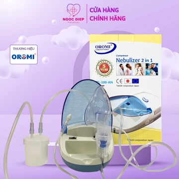 Máy xông khí dung, máy hút dịch OROMI TL-100 - AN - Máy xông mũi họng cho trẻ em, người lớn