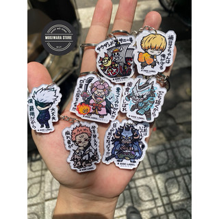 Móc khoá anime Luffy Onepiece chất liệu mica 2 mặt