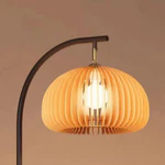 Đèn Bàn Đứng Có 3 Kệ Bàn Trà Phong Cách Cổ Điển Chụp Đèn Bằng Gỗ Nguyên Khối Trang Trí Phòng Khách 6012 — ảnh 5