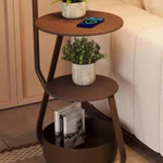 Đèn Bàn Đứng Có 3 Kệ Bàn Trà Phong Cách Cổ Điển Chụp Đèn Bằng Gỗ Nguyên Khối Trang Trí Phòng Khách 6012 — ảnh 7
