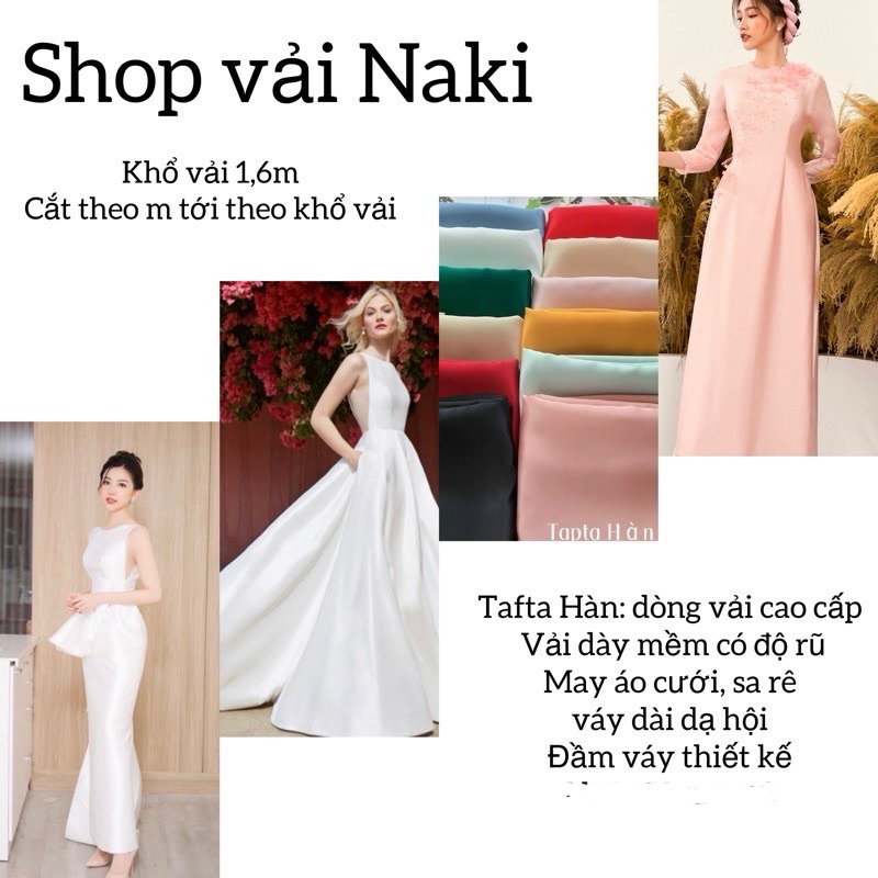 [ VẢI NAKI] Vải Tafta Hàn lụa mềm có độ rũ -DÒNG CAO CẤP- vải mềm may ...
