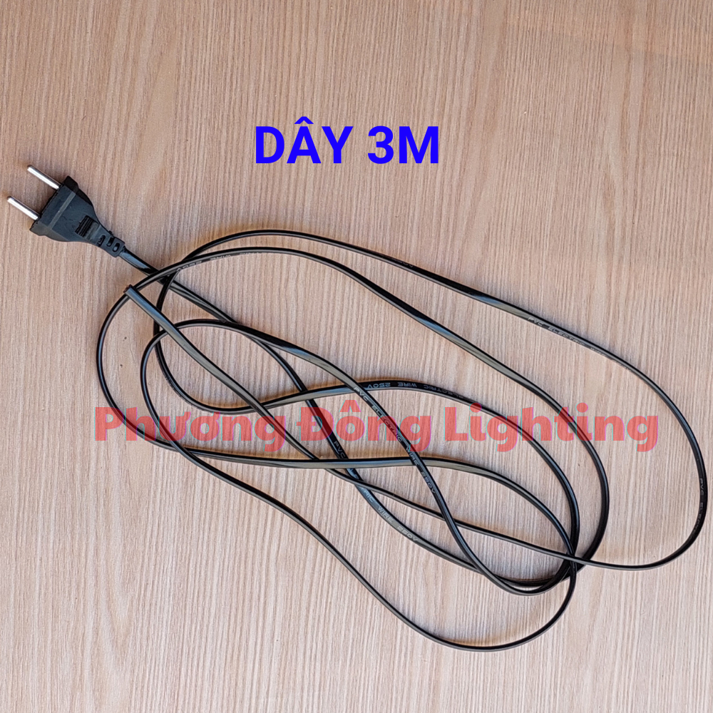 COMBO 2 Dây nguồn quạt điện 220V 2m- 3m lõi đồng