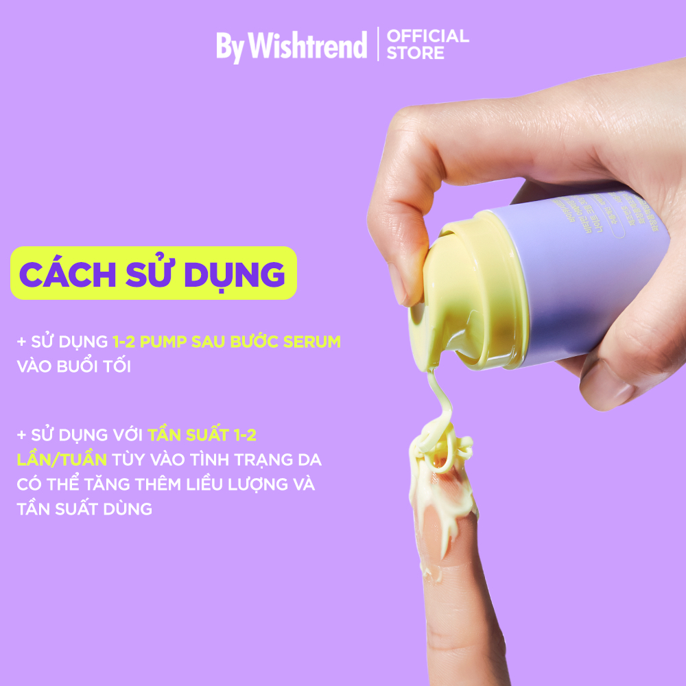 Ảnh Kem dưỡng da ban đêm BAKUCHIOL SỐ 1 HÀN QUỐC By Wishtrend Vitamin A-mazing Bakuchiol Night 30g 4