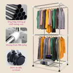 Máy Sấy Quần Áo HOKU Tủ Sấy Đa Năng Treo Tường Khử Trùng Khử Khuẩn, 2 Chế Độ Sấy, Tiết Kiệm Diện Tích SQA03 — ảnh 4