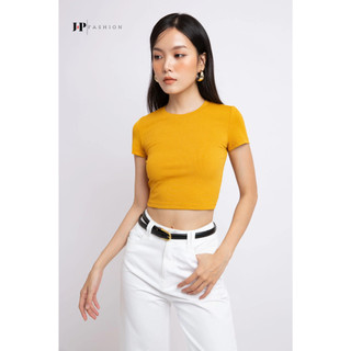 Áo Croptop Nữ JP FASHION Ôm Body Vải Mát Co Dãn, thun nữ croptop tay ngắn cổ tròn có nhiều màu 10208119
