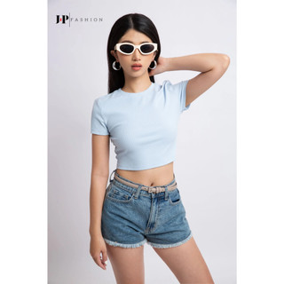 Áo Croptop Nữ JP FASHION Ôm Body Vải Mát Co Dãn, thun nữ croptop tay ngắn cổ tròn có nhiều màu 10208119