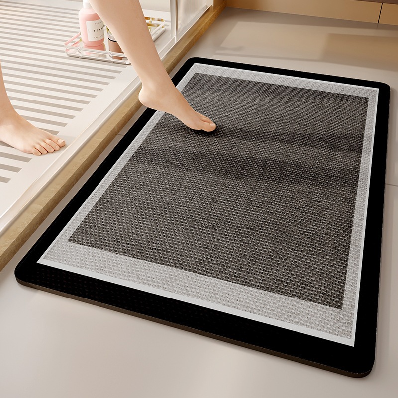 Thảm Lau Chân Silicon BAOHOME Nhà Tắm Phòng Khách Chống Trơn Trượt  Kích Thước Lớn 50*70 cm B069