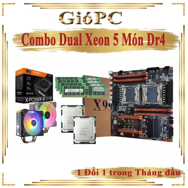 Case Dual Xeon E5 2680V4 thiếu vỏ và Ổ Cứng.Chạy COIN hoặc Giả Lập Vô ...