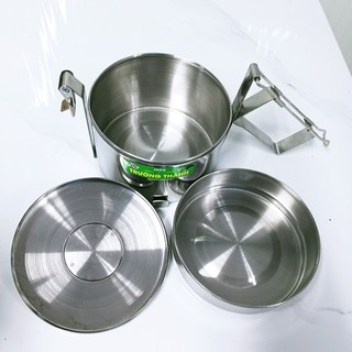 [Kho Sỉ] Cà Men Inox 2–4 Ngăn – Đường Kính 12cm – Gọn Nhẹ, Tiện Lợi – Mang Cơm Đi Làm