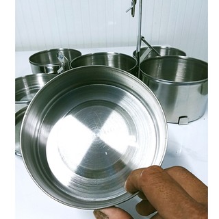 [Kho Sỉ] Cà Men Inox 2–4 Ngăn – Đường Kính 12cm – Gọn Nhẹ, Tiện Lợi – Mang Cơm Đi Làm