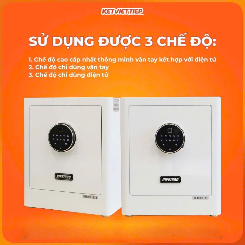 Két sắt nhập khẩu thông minh Aifeibao Hk-35-Ag mở khóa từ xa bằng Smartphone