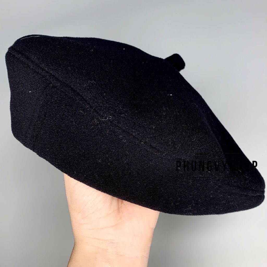 Mũ bánh tiêu beret, nón họa sĩ unisex nam nữ phong cách thu đông – NỒI NỈ TRƠN