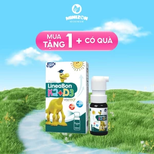 Vitamin D3K2 LineaBon dạng xịt lọ 10ml cho bé từ 0M+
