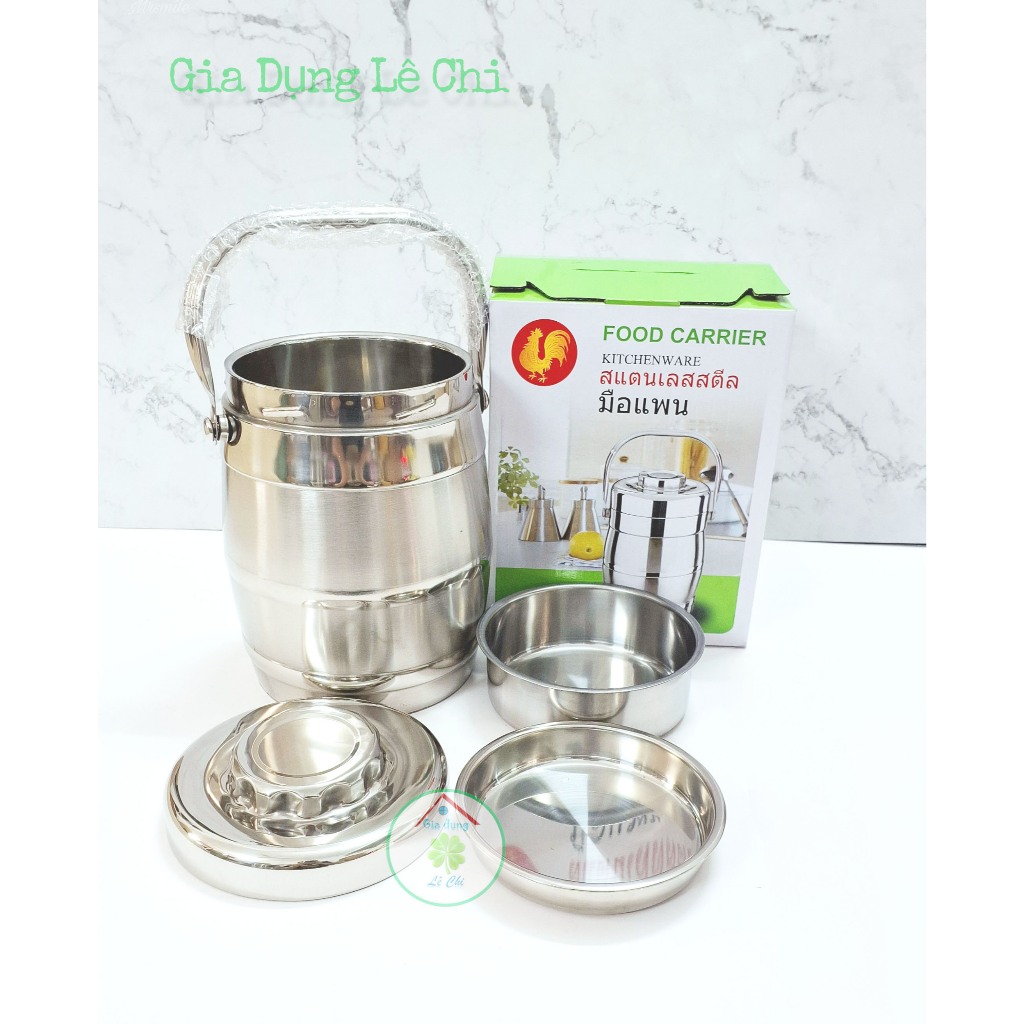 Cà Mên Giữ Nhiệt Thái 3 tầng 1.8L - Cặp Lồng Giữ Nhiệt 3 tầng inox ...
