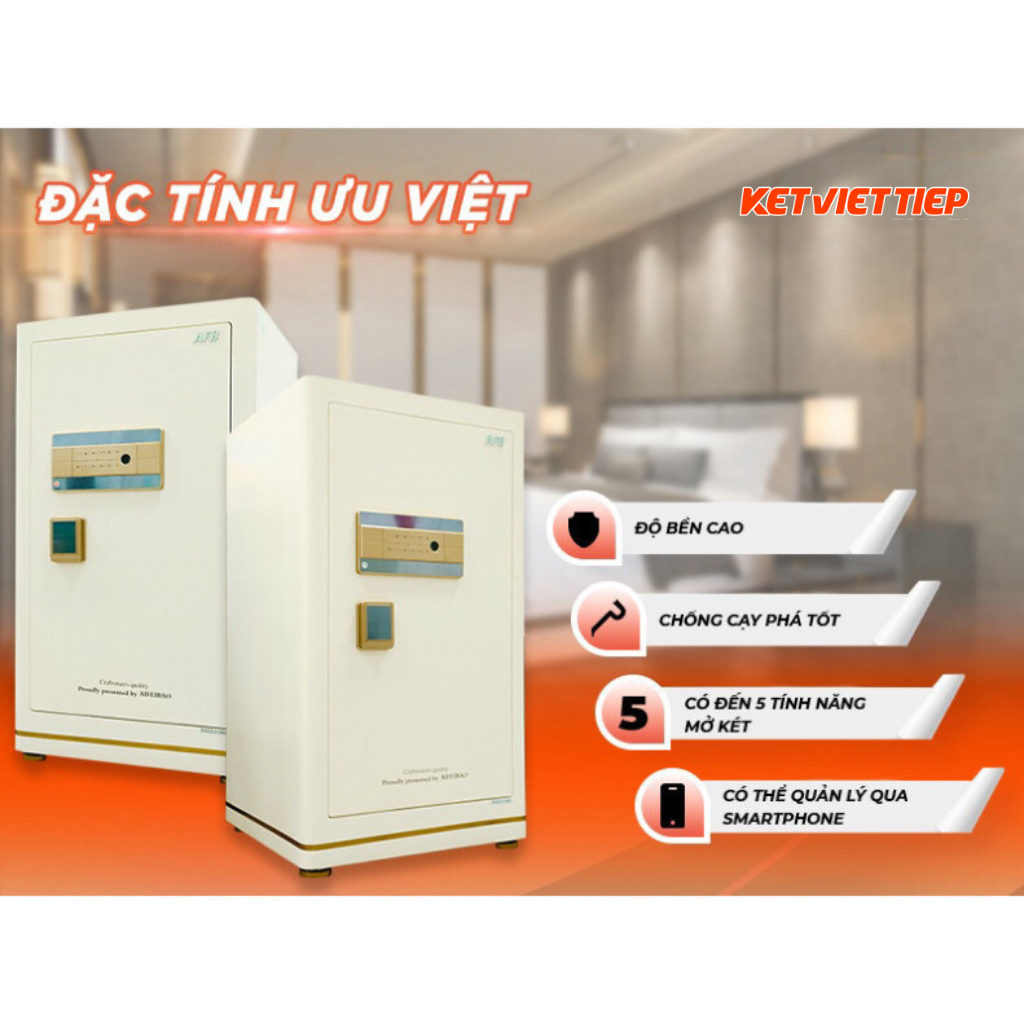 [CHÍNH HÃNG] Két sắt thông minh Aifeibao HK-A1/D-100HM khóa vân tay thông minh kết nối với điện thoại