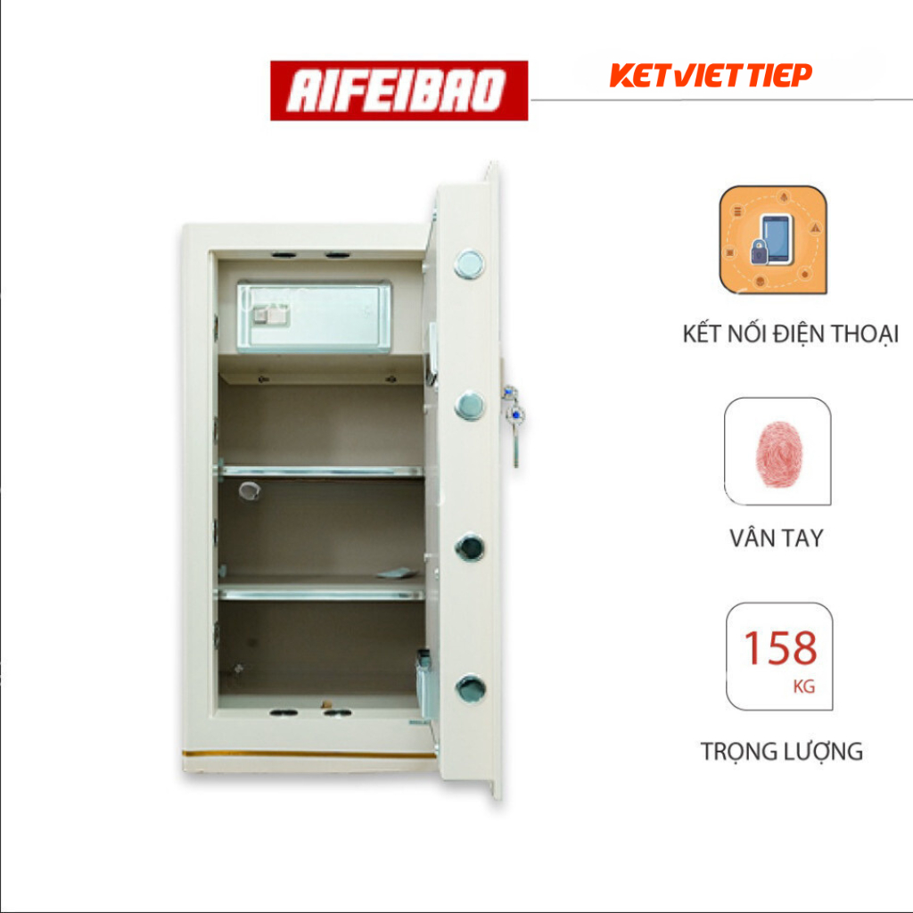 [CHÍNH HÃNG] Két sắt thông minh Aifeibao HK-A1/D-100HM khóa vân tay thông minh kết nối với điện thoại
