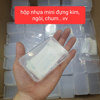 -Hộp nhựa mini dùng để đựng kim, ngòi, que khuấy, chum nhựa, chum silicone .. trong phun xăm thẩm mĩ
