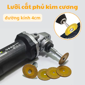 Lưỡi cưa, lưỡi cắt mini 40mm phủ kim cương cắt đá hoa cương gắn máy mài, máy khoan kstd