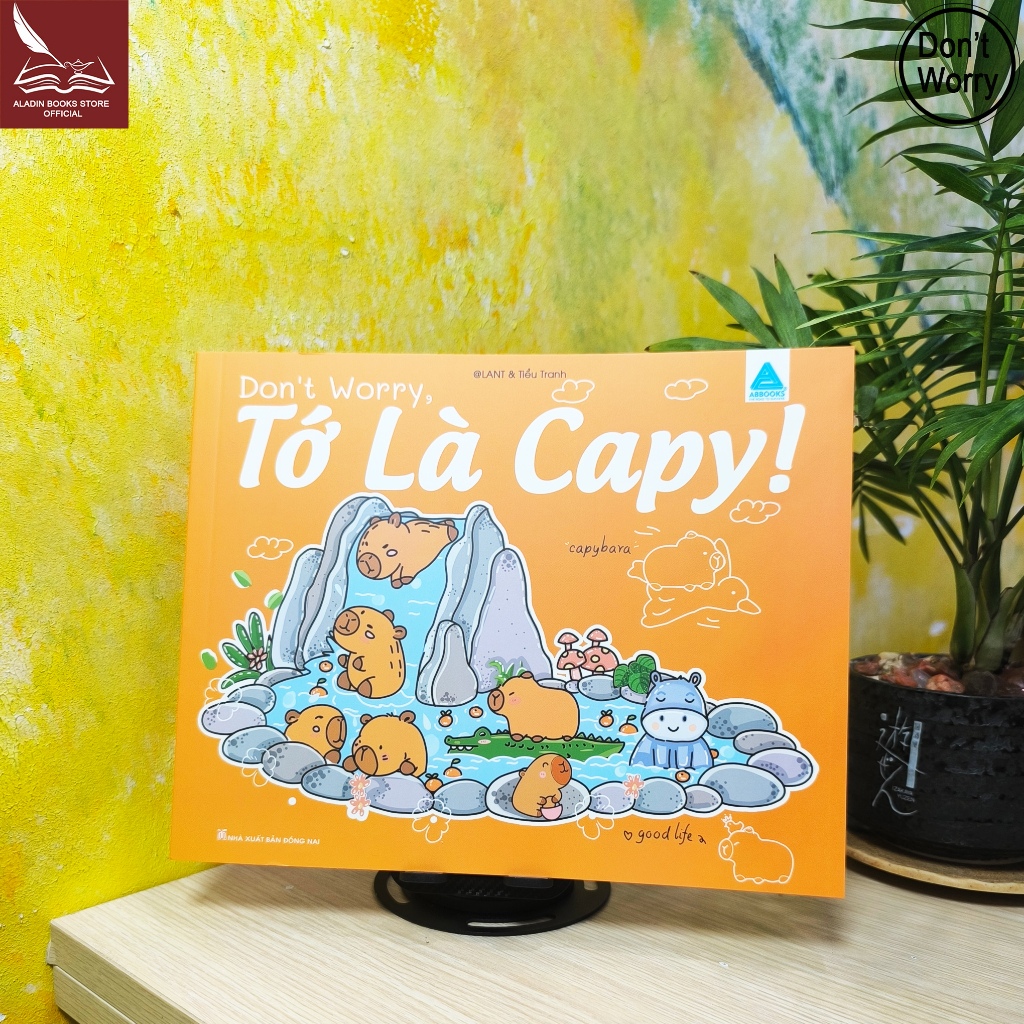 Sách -Don't Worry, Tớ là Capy! Cuốn Sách Tô Màu Giúp Bạn Tìm Thấy Niềm Vui Đơn Giản