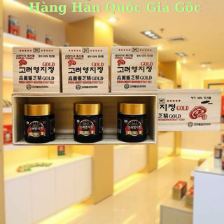 Cao linh chi hộp gỗ trắng 3 lọ x 120gr - Cao linh chi hàn quốc chính hãng
