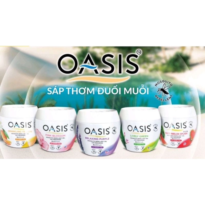 Sáp thơm đuổi muỗi OASIS (nhiều mùi hương ) hương thơm từ thiên nhiên