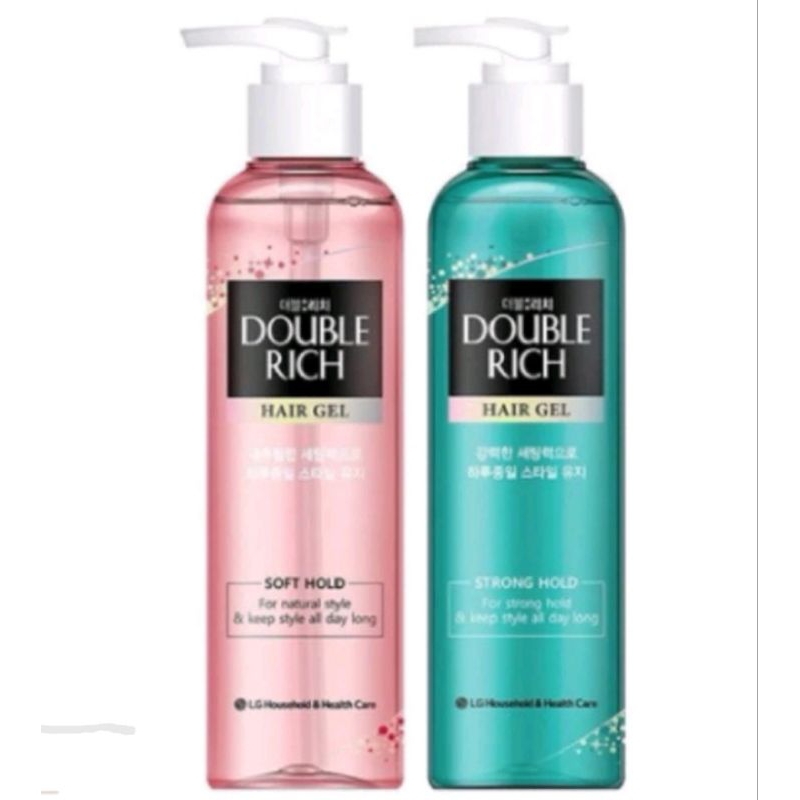 Gel Tạo Kiểu Tóc và Giữ Nếp Tự Nhiên Double Rich Soft 250ml