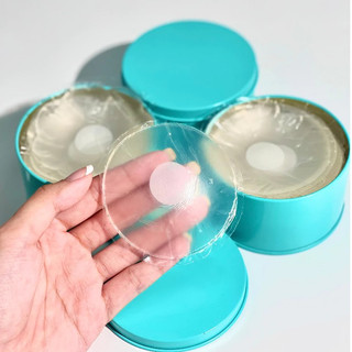 Hộp 5 cặp dán ngực silicon trong suốt siêu dính, dán ti hình tròn tái sử dụng nhiều lần King Shop H-08
