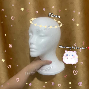 Đầu canh xốp nữ style wig, đầu manoquin, đầu canh xốp trưng bày tóc giả, đầu xốp nữ_HÀNG CÓ SẴN_