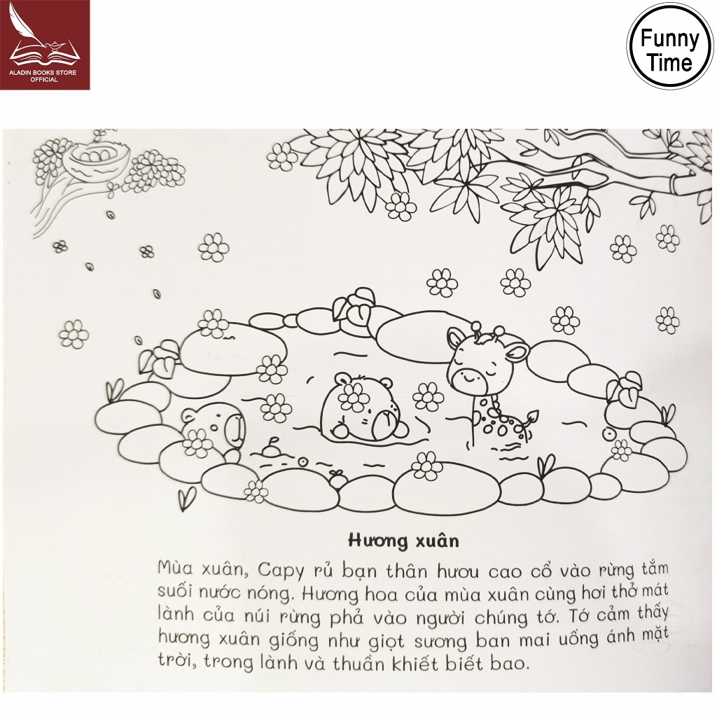 Sách -Capypara -Funny Time -Thời Gian Vui Vẻ-Lant-Tiểu Tranh