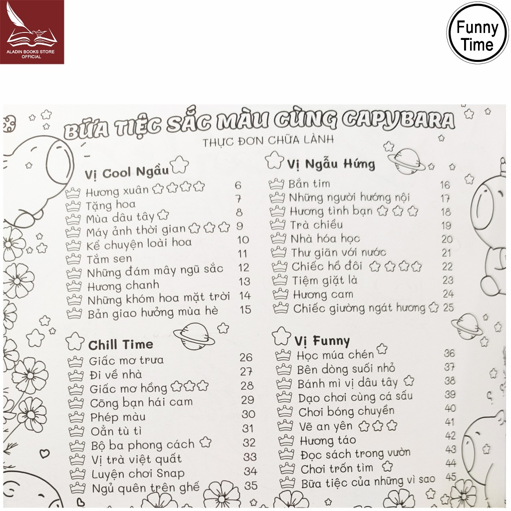 Sách -Capypara -Funny Time -Thời Gian Vui Vẻ-Lant-Tiểu Tranh