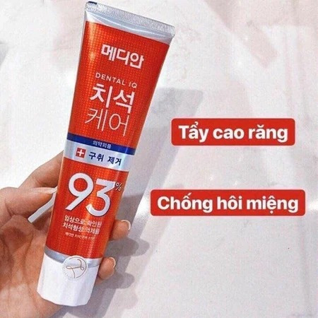Kem đánh răng MEDIAN 93% Hàn Quốc 120G đủ màu, giúp trắng răng, bảo vệ nướu