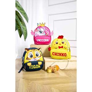 Balo mẫu giáo Smartkids Cute Pets cho bé 3 tuổi siêu nhẹ hình thú dễ thương đáng yêu học mẫu giáo nhà trẻ