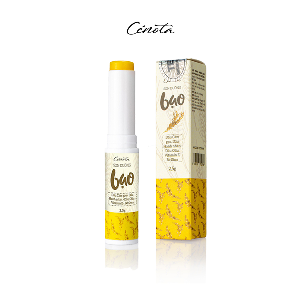 Ảnh Son Dưỡng Gạo Cao Cấp Cenota Cỏ Mộc Dưỡng Ẩm, Làm Mềm Và Mờ Thâm Môi 2.5g 2