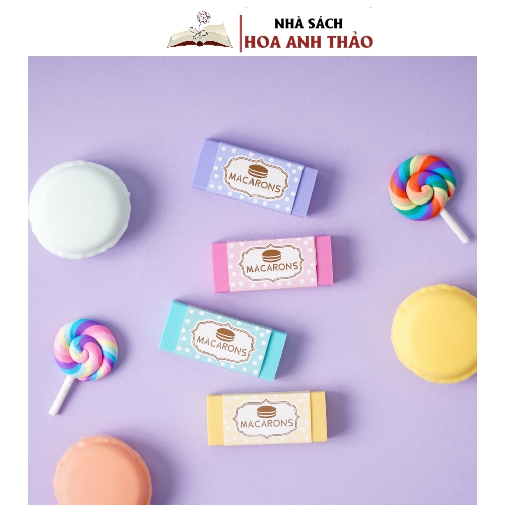 Ảnh Gôm Tẩy Nano Classmate Thiết Kế Hình Macarons Tẩy Sạch, An Toàn Cho Bé CL-ER605 1