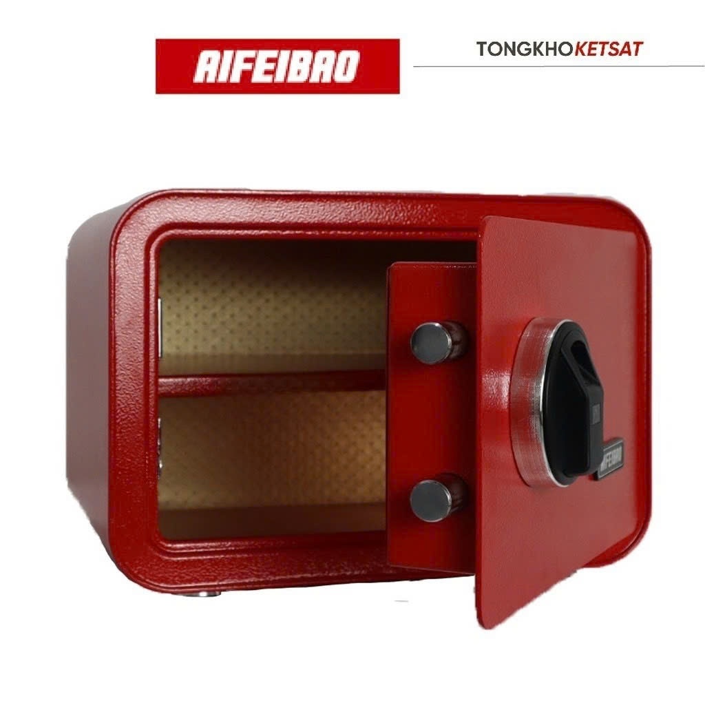Két Sắt Mini Vân Tay Thông Minh Nhập Khẩu Nội Thất Bọc Da Sang Trọng Để Tủ Quần Áo (Miễn Phí Giao Hàng)
