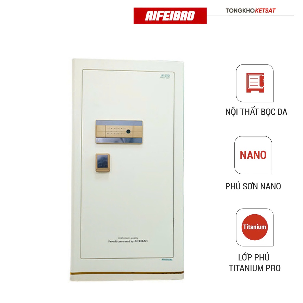[CHÍNH HÃNG] Két sắt thông minh Aifeibao HK-A1/D-80HM sử dụng vân tay và kết nối qua điện thoại