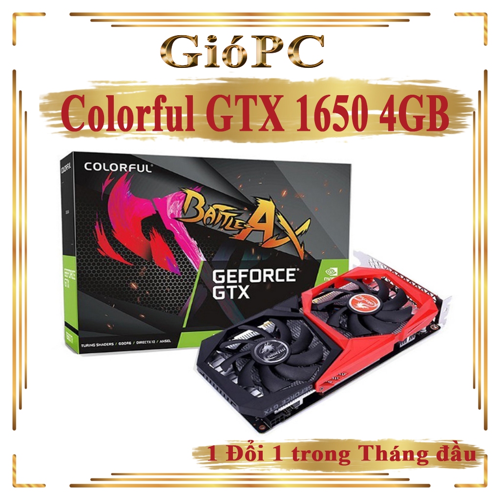 VGA Colorful GTX 1650 4GB Dr6 | Shopee Việt Nam