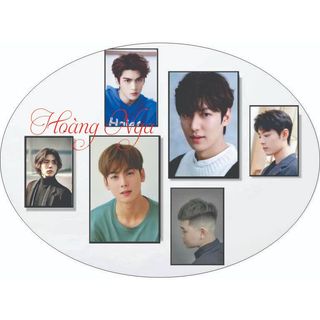 Bộ 6 tranh tóc nam Barber, tranh dán tường nhiều kích thước mẫu đẹp 1