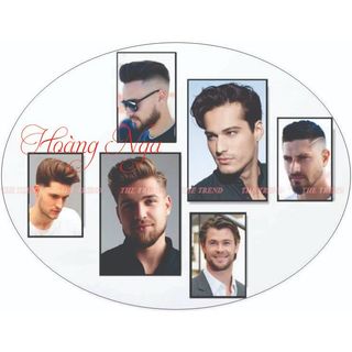 Bộ 6 tranh tóc nam Barber, tranh dán tường nhiều kích thước mẫu đẹp 1