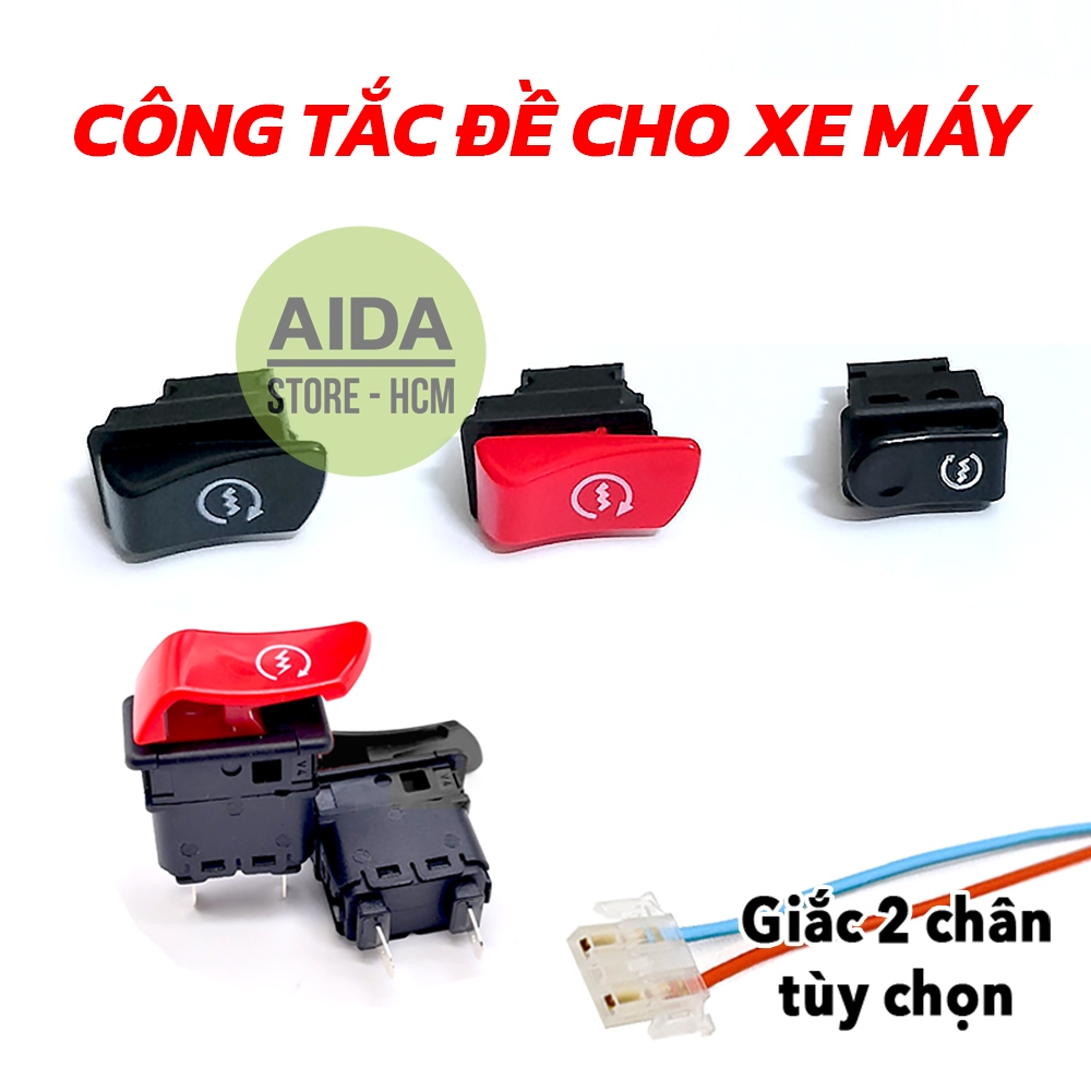 [RED] Công tắc đề, nút đề dành cho xe máy Honda, thay thế hoặc dùng làm nút  passing cho mạch